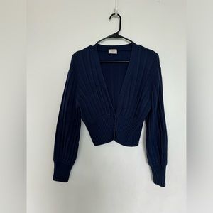 aritzia Wilfred plunge front cardigan